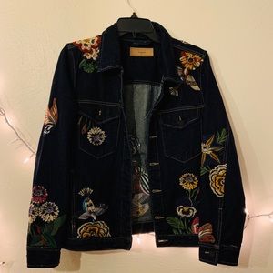 Blank NYC Embroidered Night skies Denim Jacket